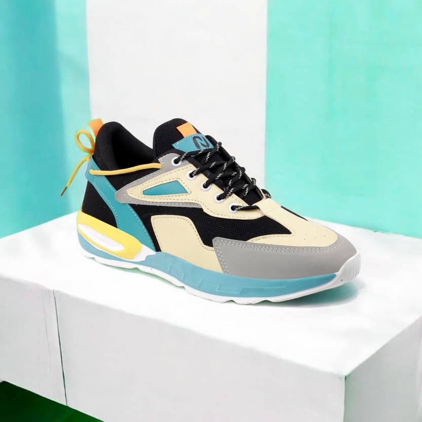 Trendy Multicolor Sports Sneakers For Men